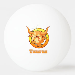 Taurus illustration ping pong ball
