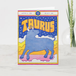 Taurus Letterpress Card
