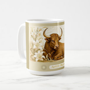 Taurus Lily Art Nouveau Mug
