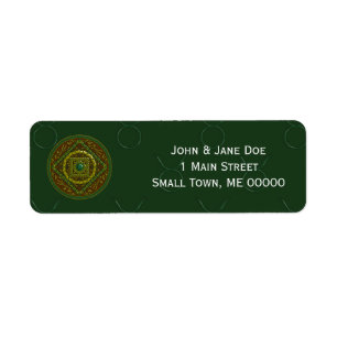 Taurus Mandala Address Label Return Address Label