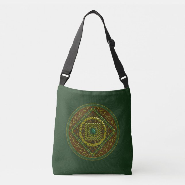 Taurus Mandala All-Over-Print Bag (Front)