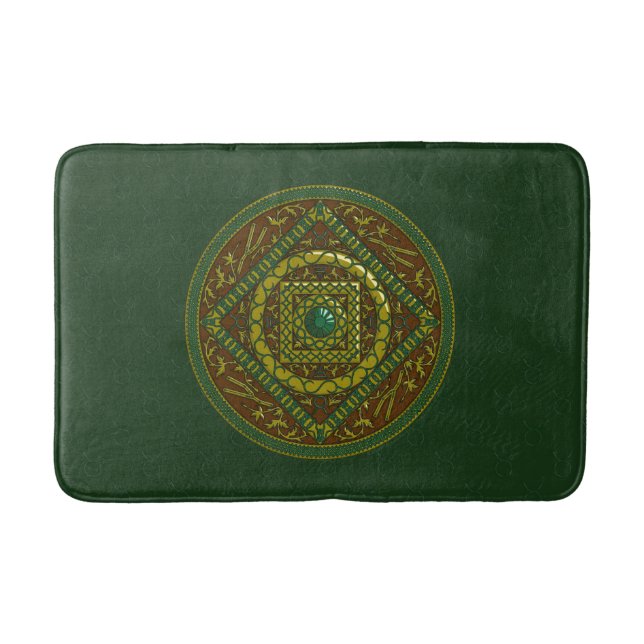 Taurus Mandala Bath Mat (Front)