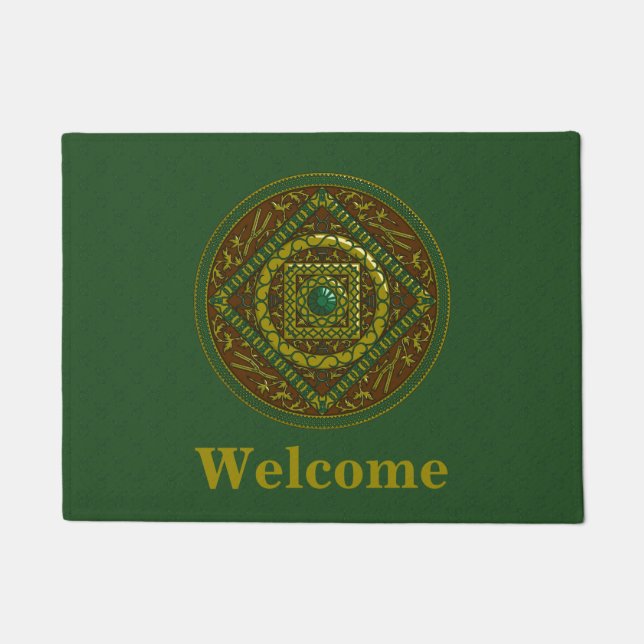 Taurus Mandala Doormat (Front)