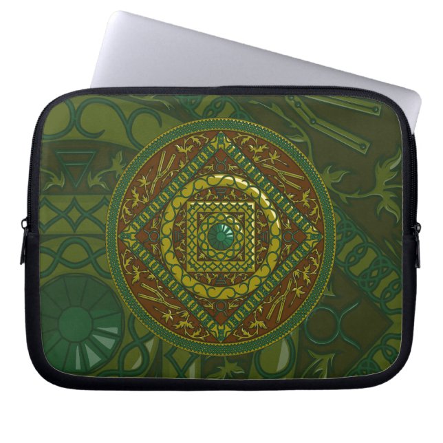 Taurus Mandala Laptop Case (Front)