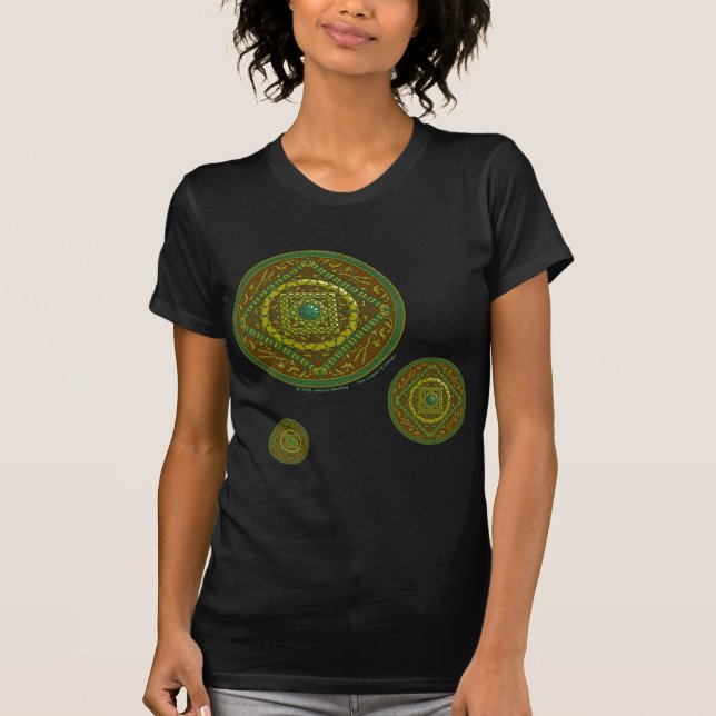Taurus Mandala Women's Dark Shirt (Front)