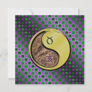 Taurus & Metal Boar Card