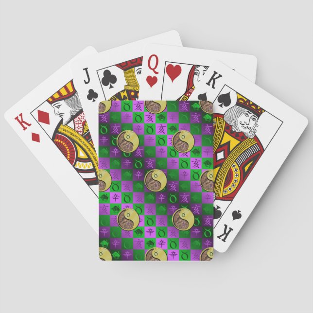 Taurus & Metal Boar Playing Cards (Back)