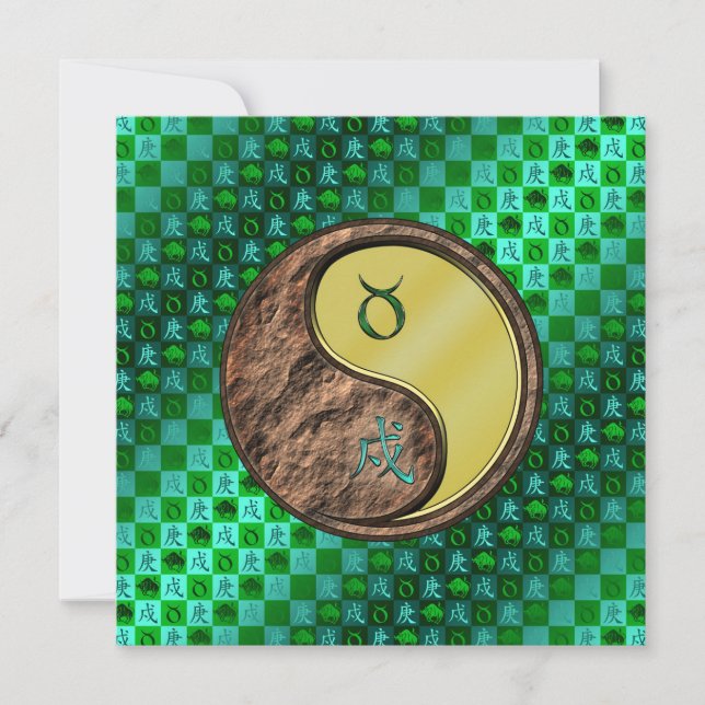 Taurus & Metal Dog Card (Front)