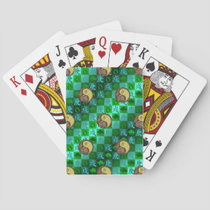 Taurus & Metal Dog Playing Cards