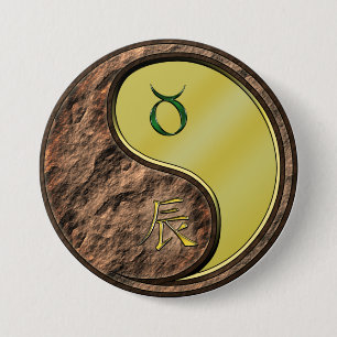 Taurus & Metal Dragon 7.5 Cm Round Badge