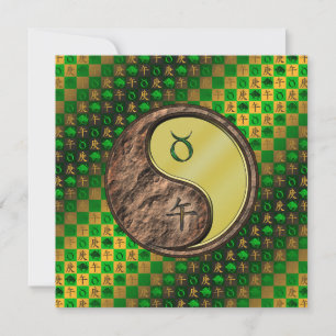 Taurus & Metal Horse Card