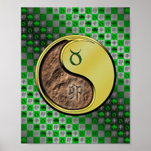 Taurus & Metal Rabbit Poster