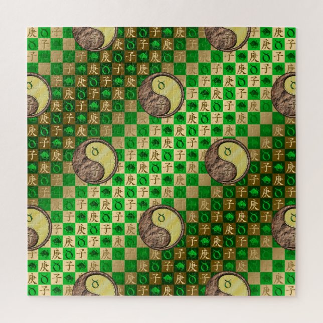 Taurus & Metal Rat Jigsaw Puzzle (Vertical)