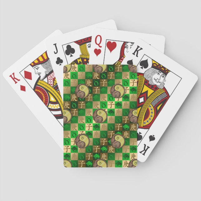 Taurus & Metal Rat Playing Cards (Back)