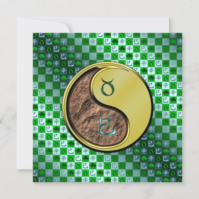 Taurus & Metal Snake Card (Front)