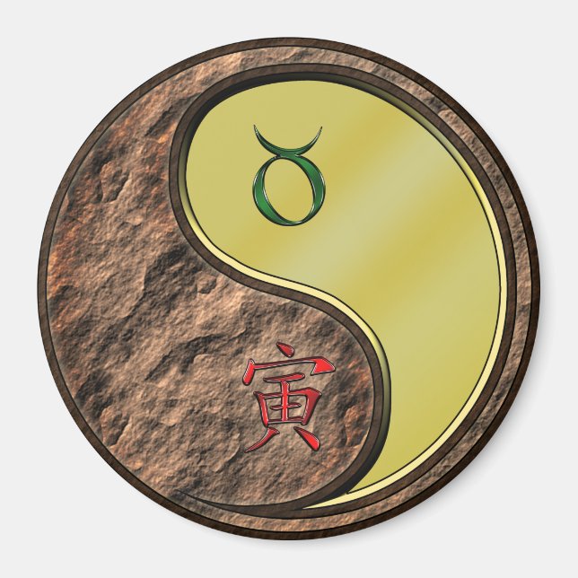 Taurus & Metal Tiger Magnet (Front)