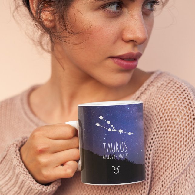 Taurus | Personalised Zodiac Constellation Coffee Mug (Creator Uploaded)