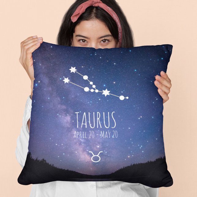 Taurus | Personalised Zodiac Constellation Cushion (Creator Uploaded)