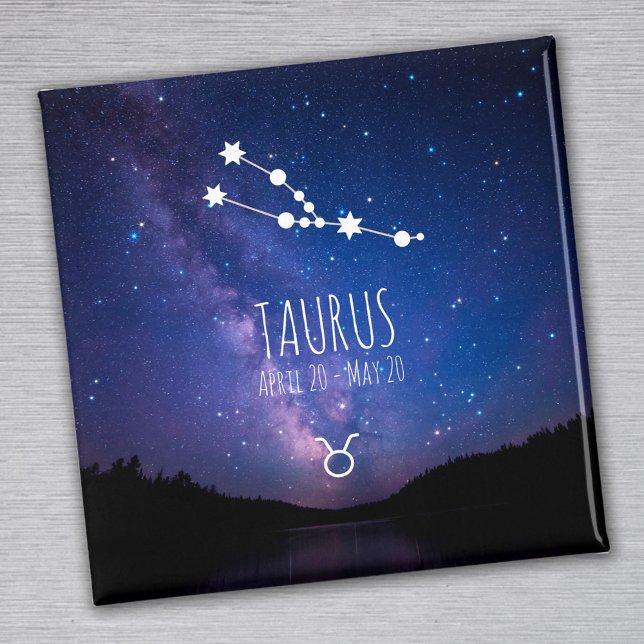 Taurus | Personalised Zodiac Constellation Magnet (Creator Uploaded)