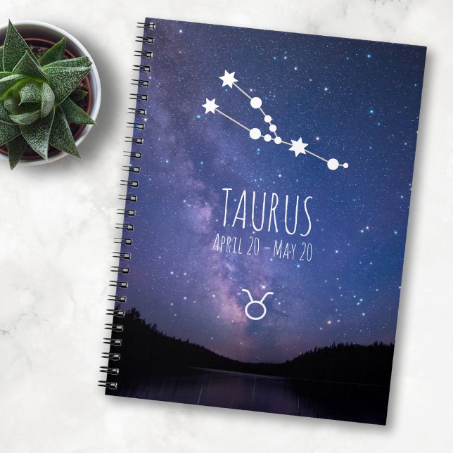 Taurus | Personalised Zodiac Constellation Notebook (Creator Uploaded)
