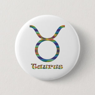 Taurus Psychedelic 6 Cm Round Badge
