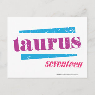 Taurus Purple Postcard