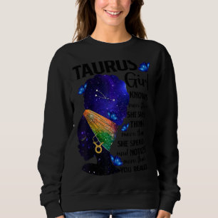 Taurus Queen Sweet As Candy Birthday Gift For Blac Sweatshirt
