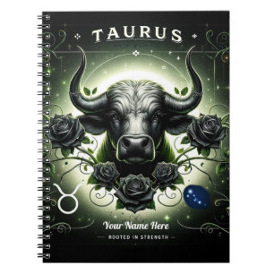 Taurus “Rooted in Strength” Spiral Notebook