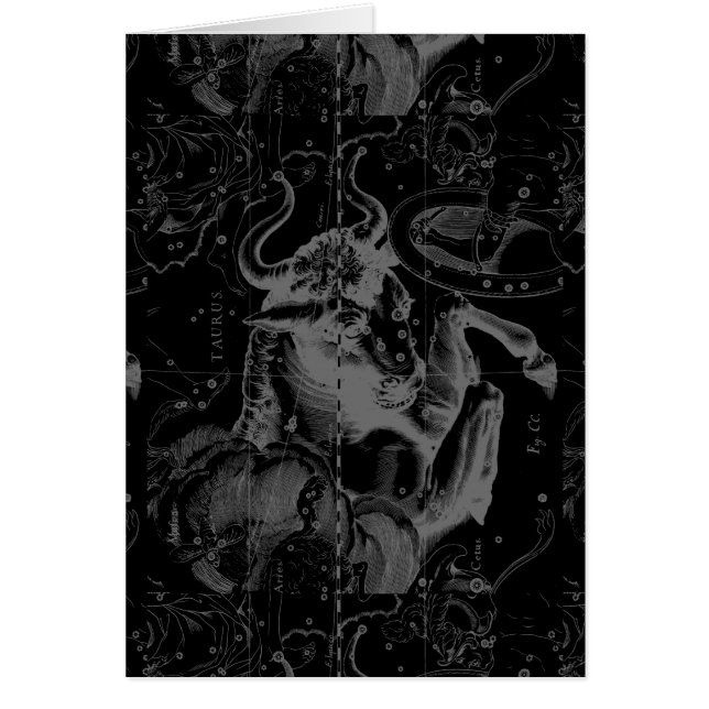 Taurus Sign Constellation Hevelius circa 1690 (Front)