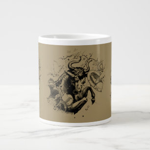 Taurus Sign Constellation Hevelius circa 1690 Large Coffee Mug