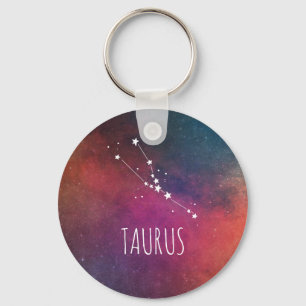 Taurus Sign Constellation Key Ring