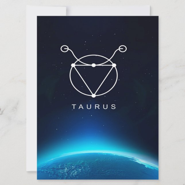 Taurus Sign Gold Canvas Wall Art Design | Art Gift (Front)