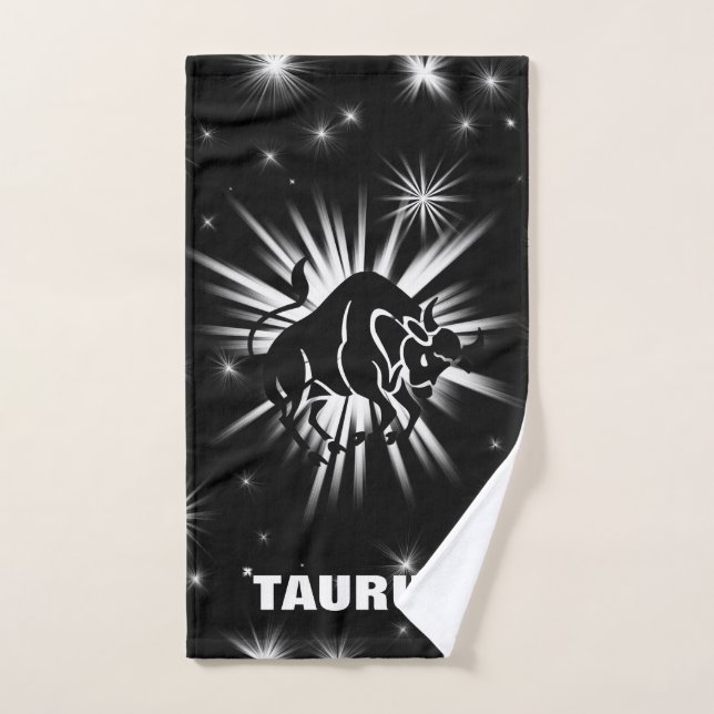 Taurus sign hand towel (Hand Towel)