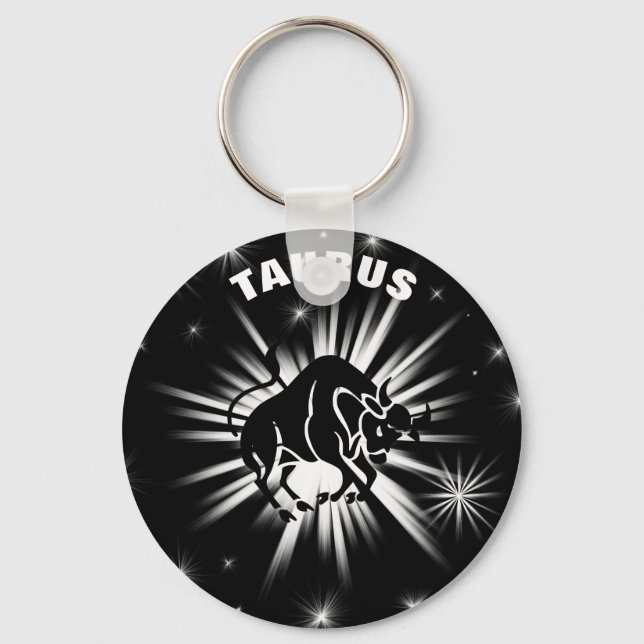 Taurus sign key ring (Front)