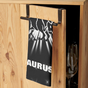 Taurus sign tea towel