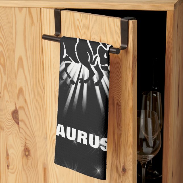 Taurus sign tea towel (Thirds Fold)