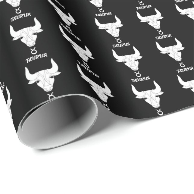 Taurus Silhouette Wrapping Paper (Roll Corner)