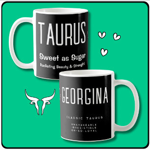 Taurus Star Sign Zodiac Gift Coffee Mug