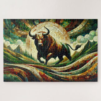 Taurus: Strength in Mosaics Jigsaw Puzzle