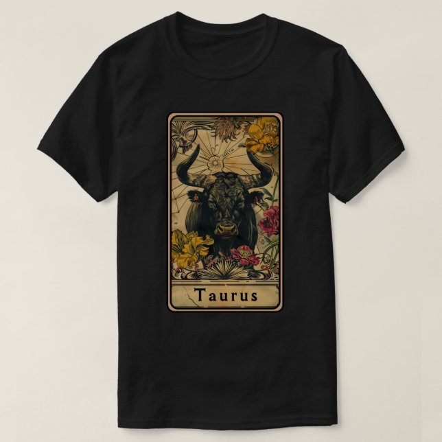 Taurus Sun Sign T-Shirt (Design Front)