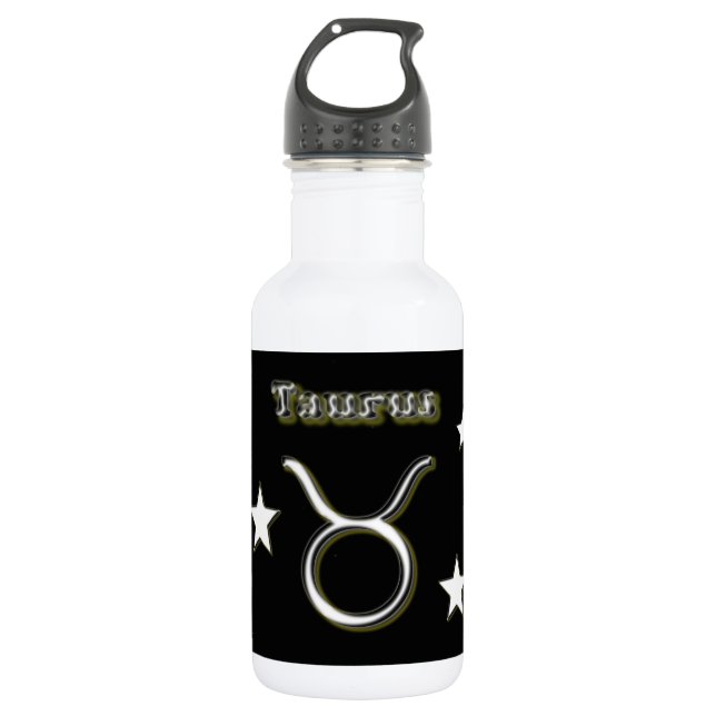 Taurus symbol 532 ml water bottle (Front)