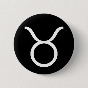 Taurus Symbol 6 Cm Round Badge