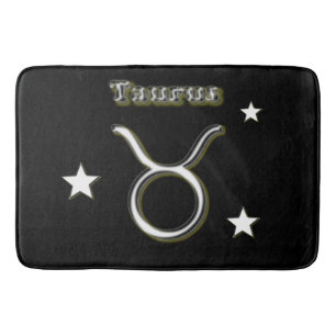 Taurus symbol bath mat
