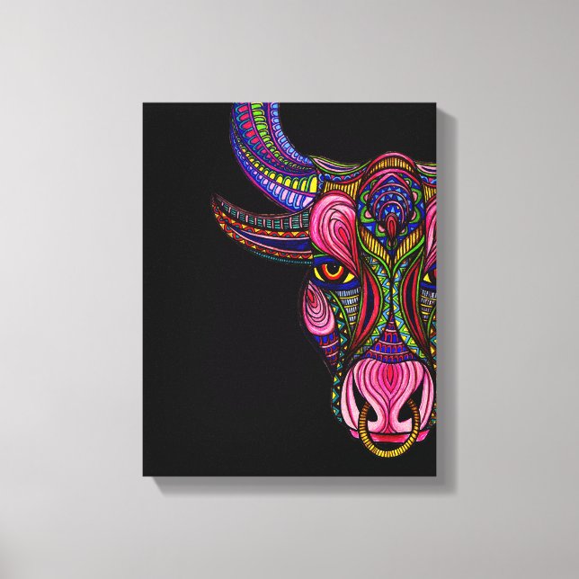 Taurus Symbol Canvas Print (Front)