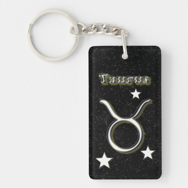 Taurus symbol key ring (Front)