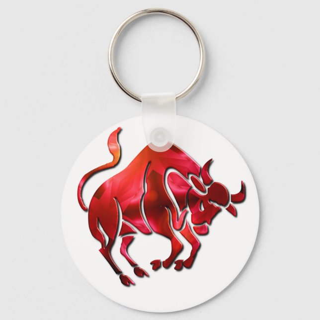 Taurus Symbol Keychain (Front)
