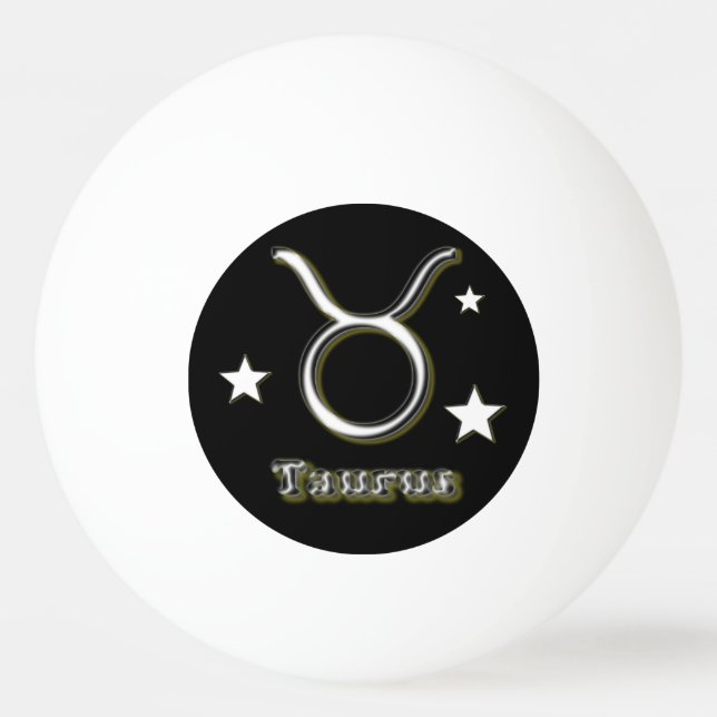 Taurus symbol ping pong ball (Front)