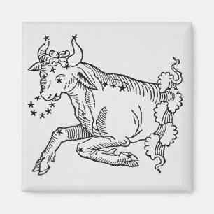 Taurus (the Bull) an illustration from the 'Poetic Magnet