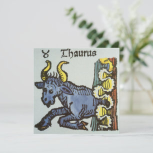 Taurus the Bull, Vintage Signs of the Zodiac