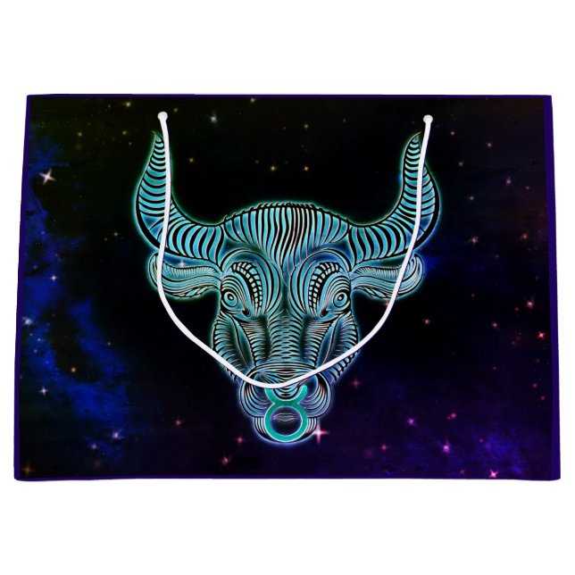 taurus the bull zodiac gift bag (Front)